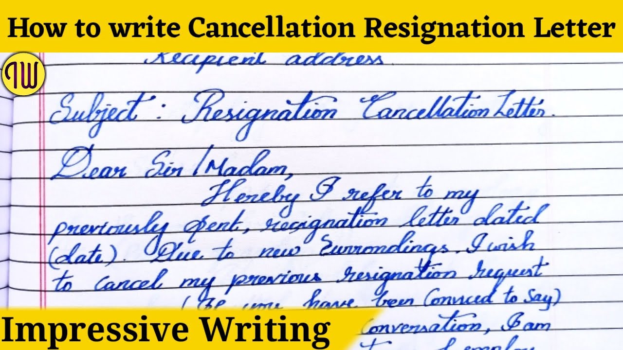 write a Resignation cancellation letter format|English letterwriting|sample letter@impressivewriting