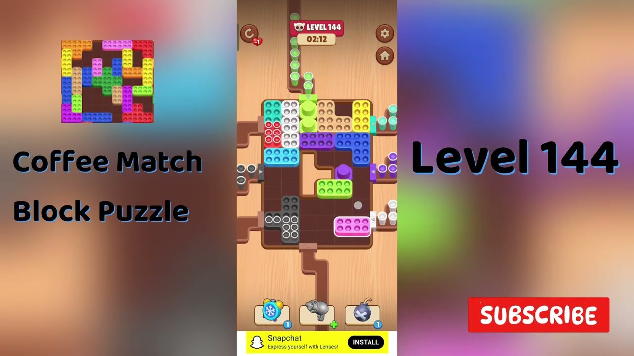 Coffee Match Block Puzzle Level 144 Walkthrough ☕🧩 | Step-by-Step Solution | Go Answer