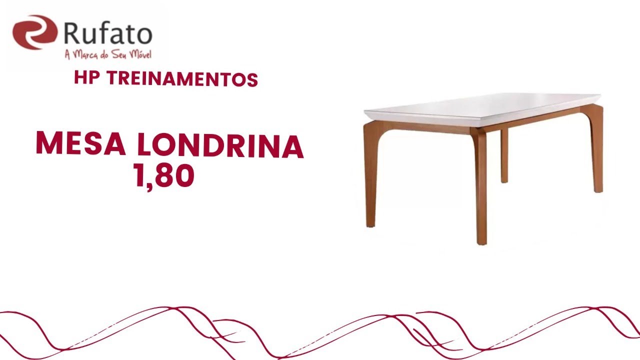 MONTAGEM DA MESA LONDRINA 1,80 RUFATO MÓVEIS