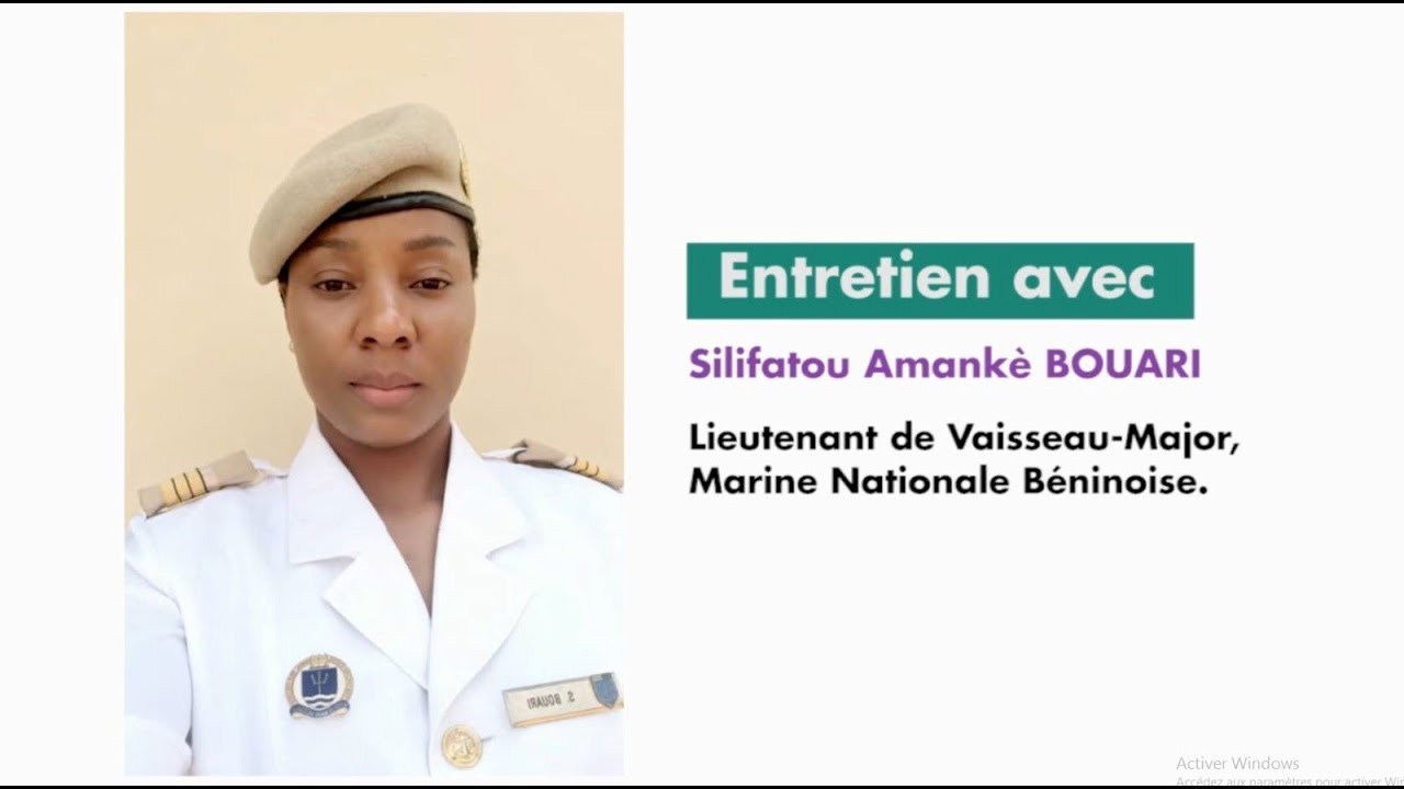 Entretien avec LVM Silifatou Bouari, première officier navigatrice de la Marine nationale, Bénin