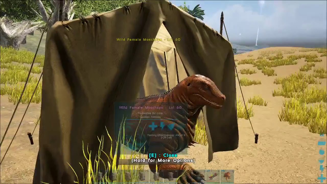 Passive taming tricks for ark