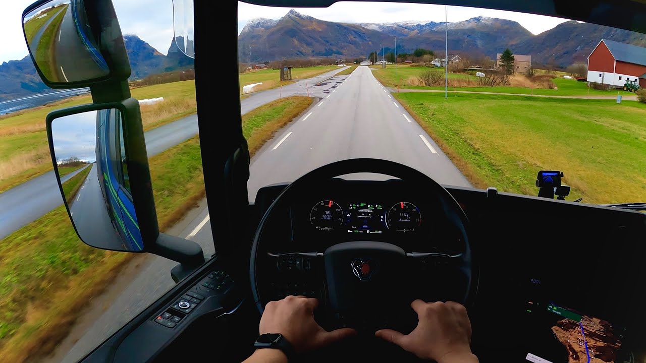 POV Driving Scania S560 - Sundsfjord RV17. Part 3\3