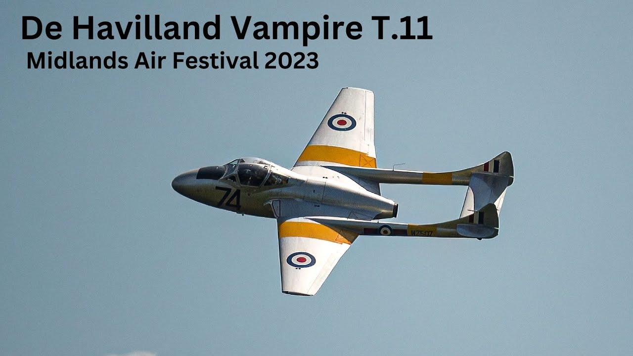 De Havilland Vampire T.11 - Midlands Air Festival 2023