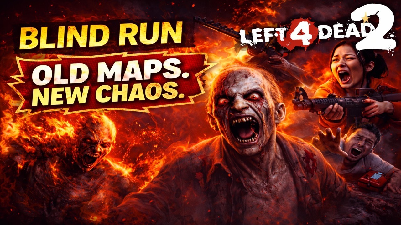 New Old Maps. Zero Plan. Maximum Panic. | L4D2 Blind Run Mayhem 😂🔥