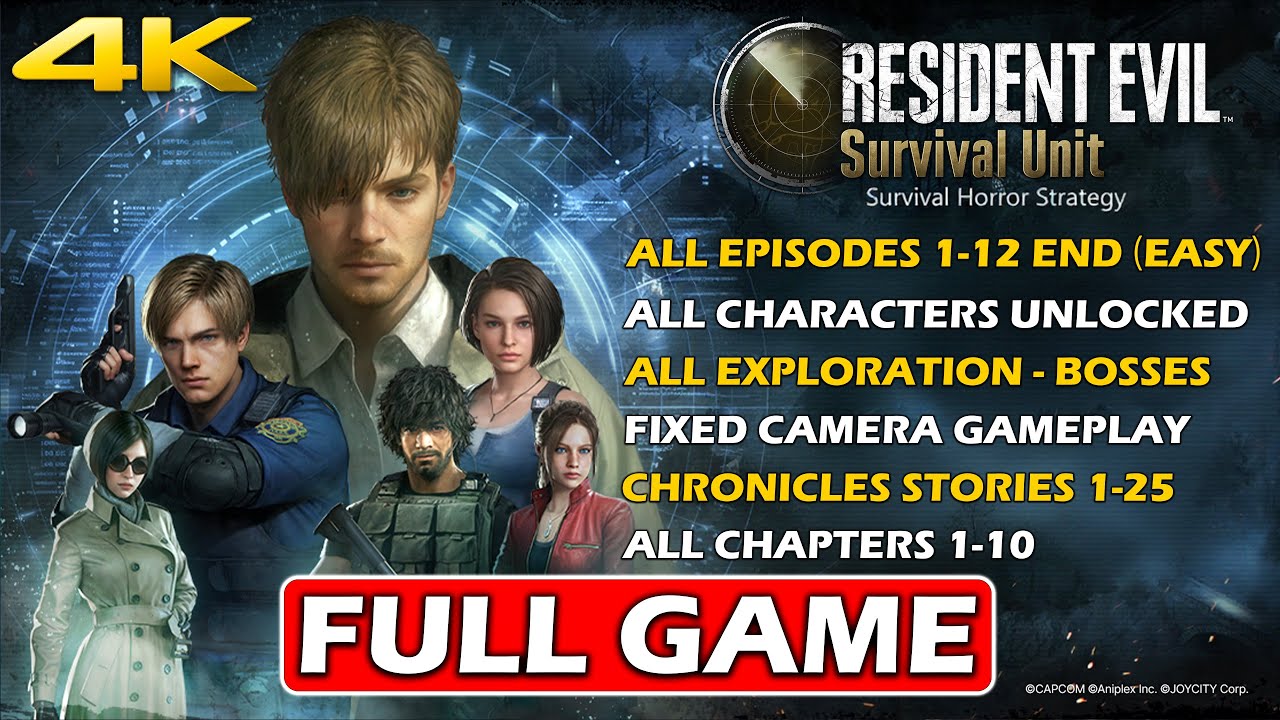 RESIDENT EVIL SURVIVAL UNIT Gameplay Walkthrough FULL GAME ALL EXPLORATION MODE EPISODES (4K 60FPS)