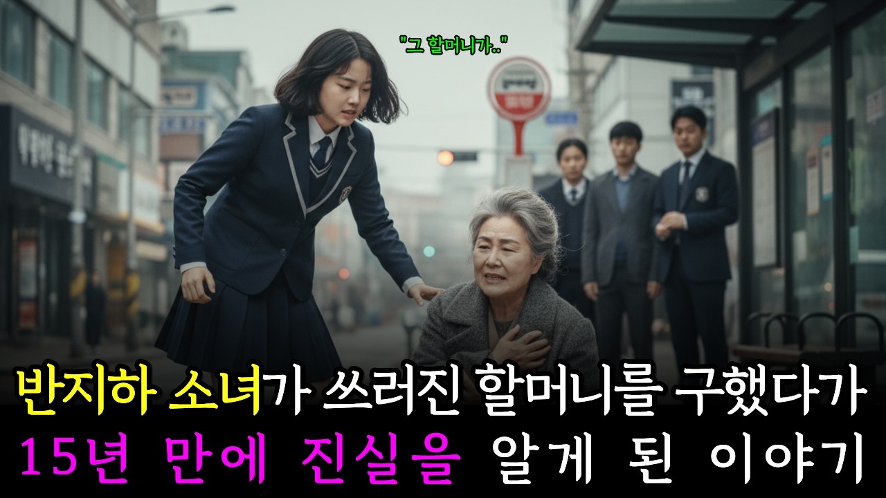 반지하 소녀가 쓰러진 할머니를 구했다가 15년 만에 진실을 알게 된 이야기