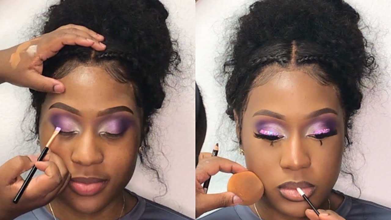 Lilac Client Transformation | WOC Makeup