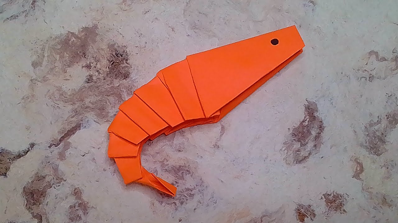 Cómo hacer un CAMARÓN de papel ✅| Origami PASO A PASO