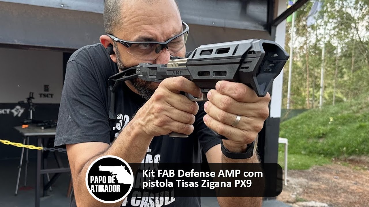 Kit FAB Defense AMP com pistola Tisas Zigana PX9