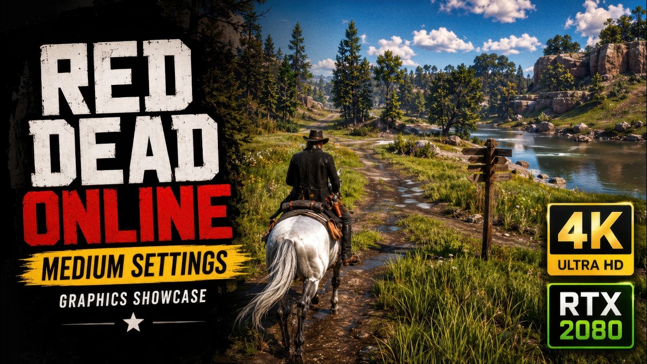 Red Dead Online в 4K на RTX 2080 | Средние настройки &mdash; Graphics Showcase