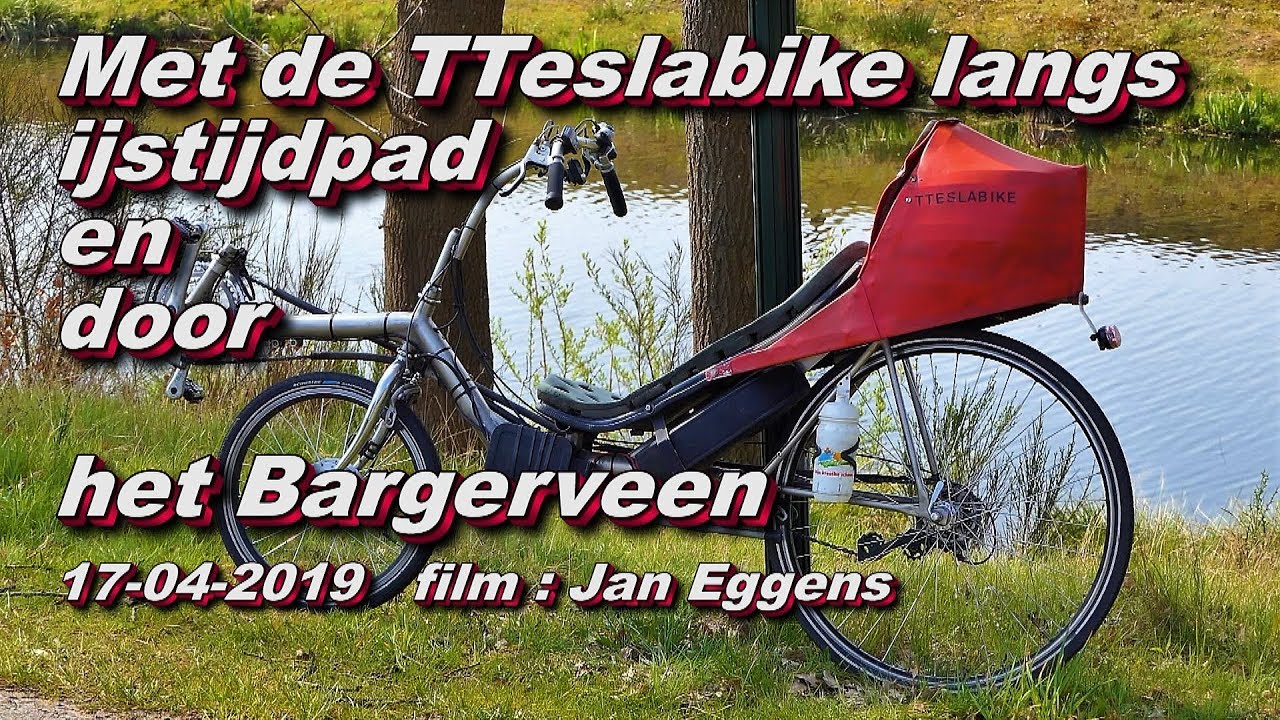 Met de TTeslabike langs het ijstiidpad en door het Bargerveen 17 04 2019