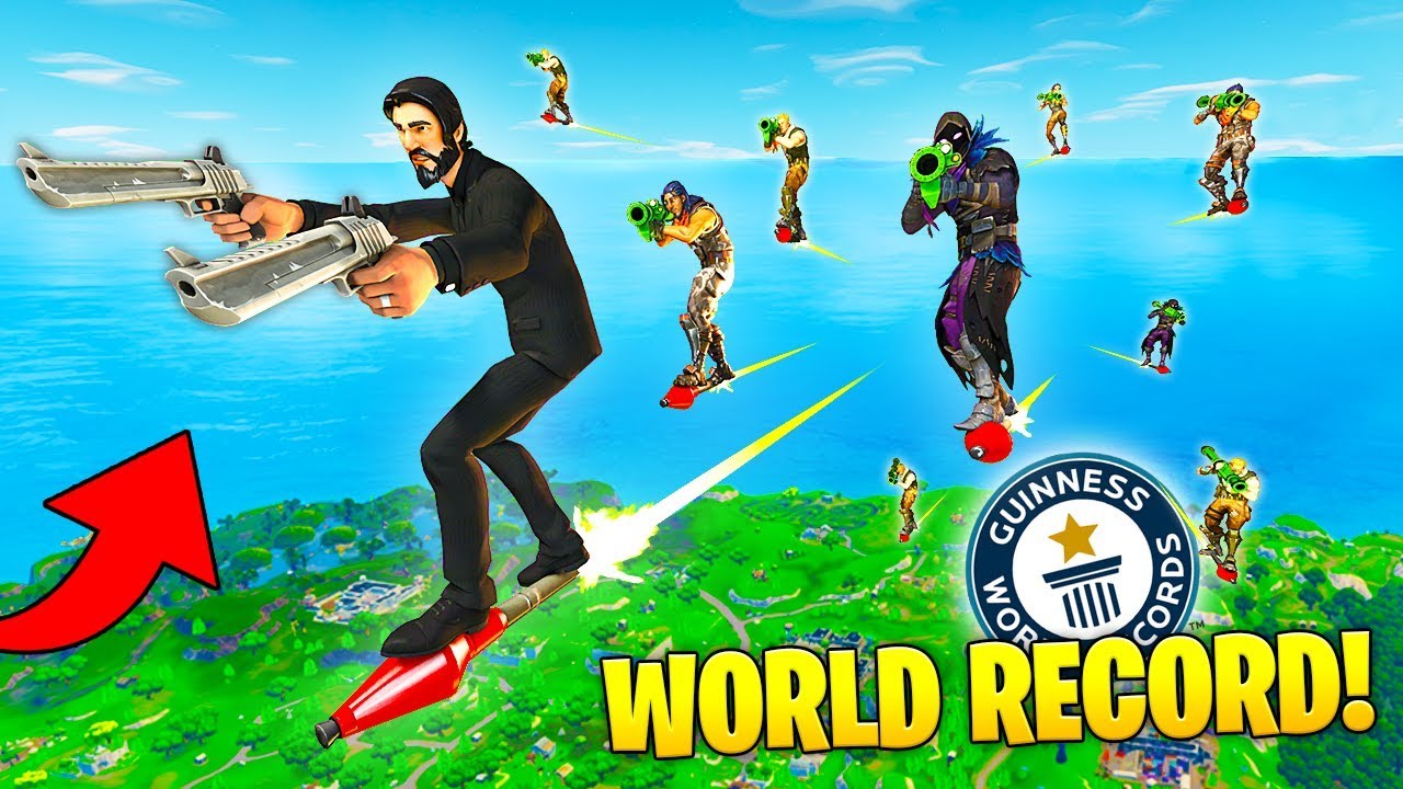 WORLD RECORD ROCKET RIDE! - Fortnite Fails & Epic Wins #10 (Fortnite Funny Moments Compilation)