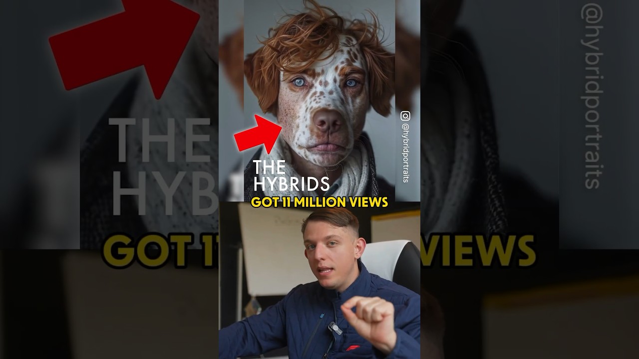 Step-by-step using AI to create animal human hybrid animations #midjourney #generativeai #ai