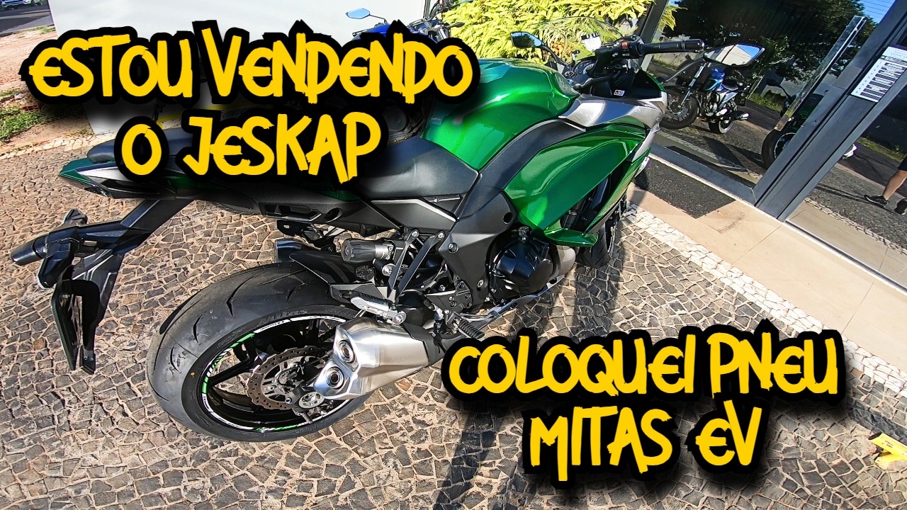 Ninja 1000 - Troquei pneus, pastilha e escapamento