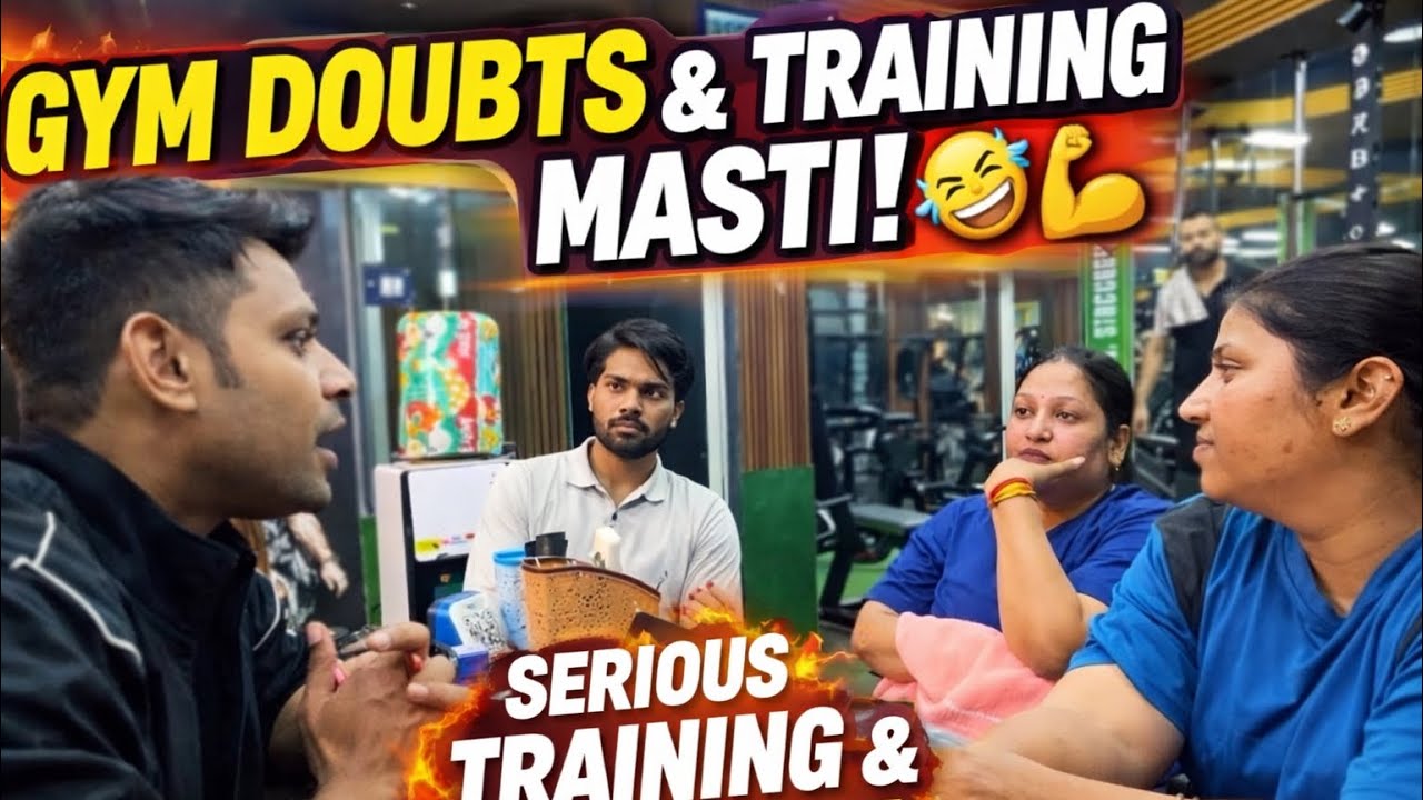 Aaj Gym Mein Doubt Session & Full On Masti Upgrade yourself daily. 😊