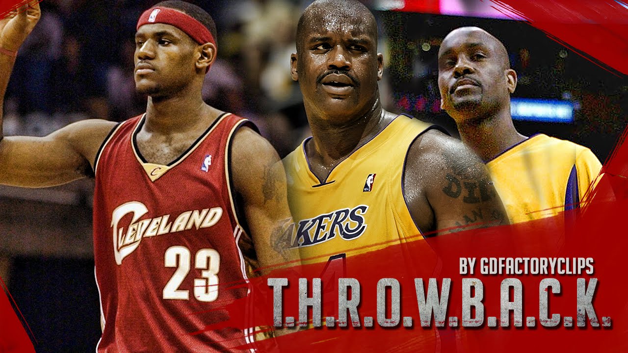 Shaquille O'Neal & Gary Payton vs Lebron James Battle Highlights 2004.02.04 Lakers at Cavaliers
