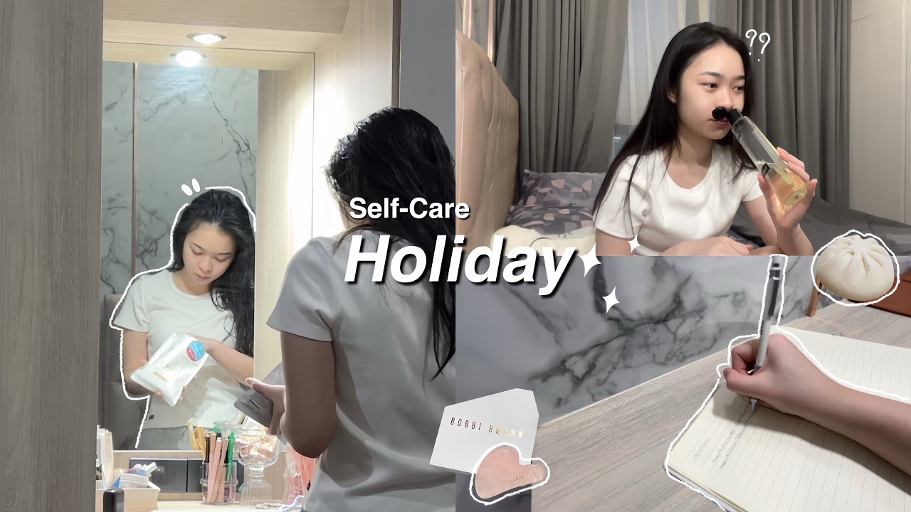 Self-care Holiday…วันอาบน้ำใหญ่ ที่ไม่ใช่แค่อาบน้ำ 🫧 | Hair Mask,Doing Guasha,Gratitude and Salapao