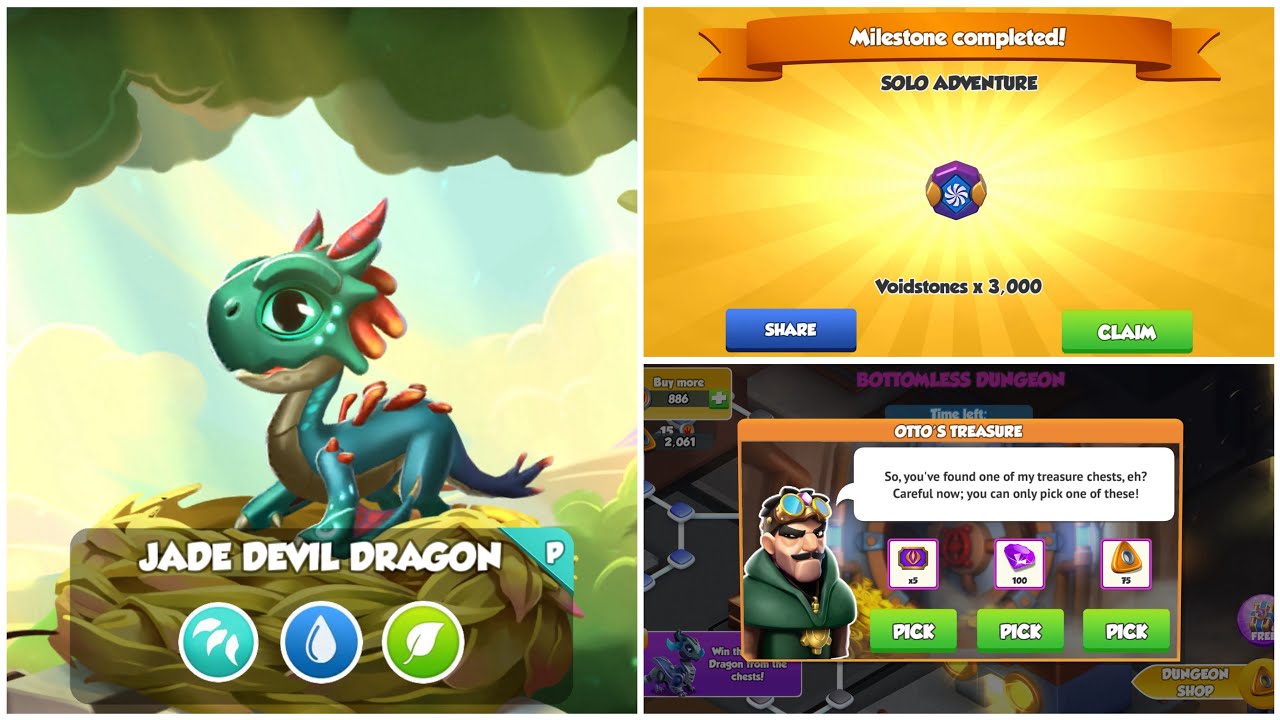 Hatching The Jade Devil Dragon | Solo Event Completed | Dungeon Crate Opening | Dragon Mania Legends