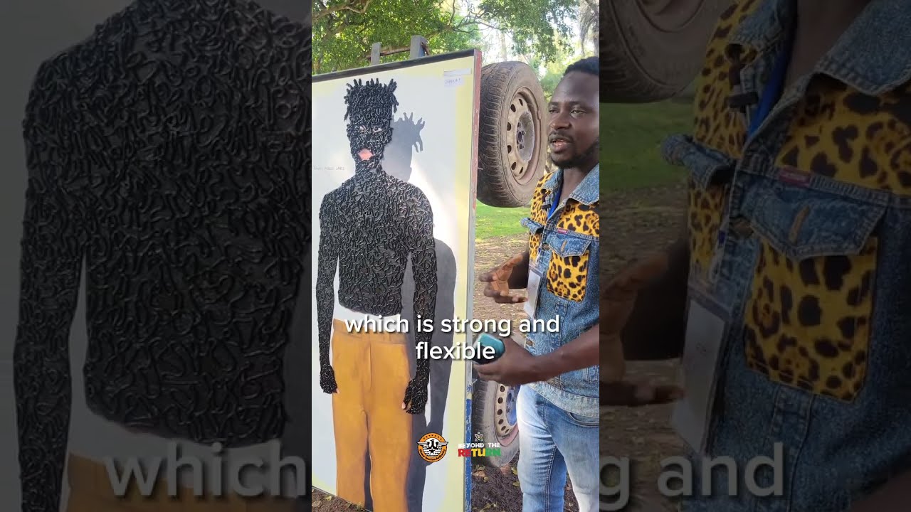 How He Tells Stories of Youth Struggle in Ghana with Art