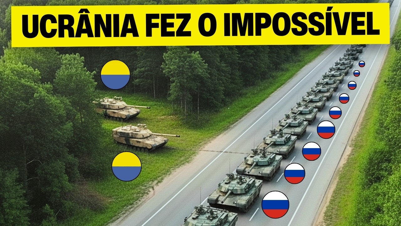 A Ucrânia Esperou a Coluna de Tanques Russa Passar... Algo Inacreditável Aconteceu