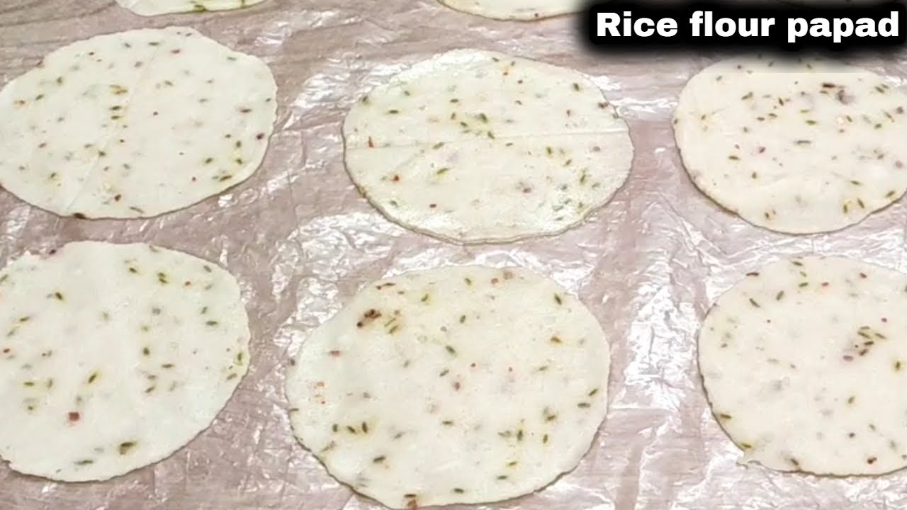 चावल के आटे का पापड़। Rice flour papad recipe। chawal ke aate ka papad