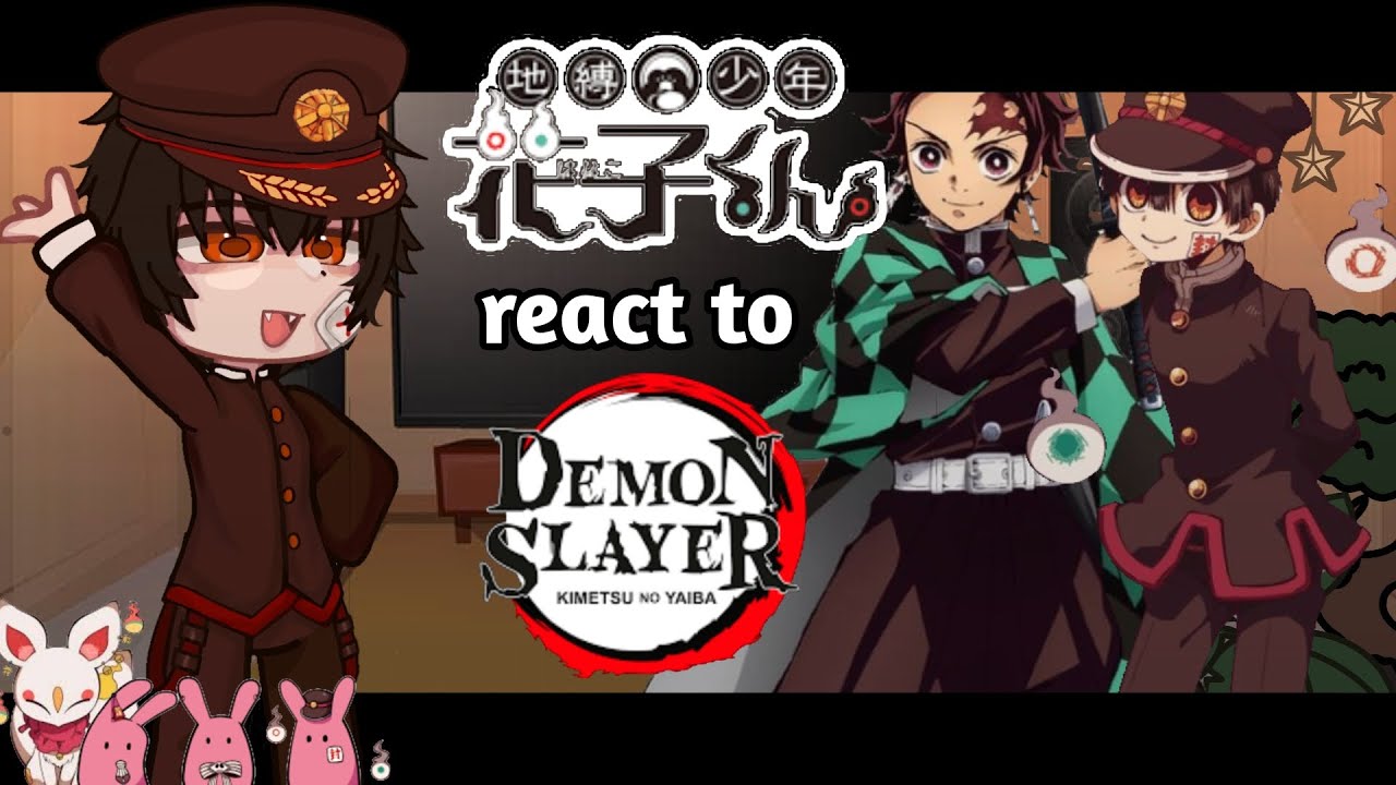 TBHK react to Tanjiro As Hanako-Kun || TBHK || Demon Slayer || Gacha Club || grv ||