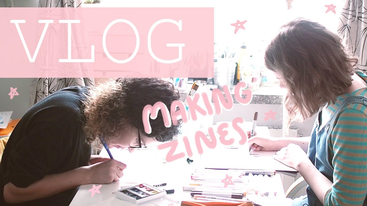 Studio Vlog: Drawing zines for the whole weekend!