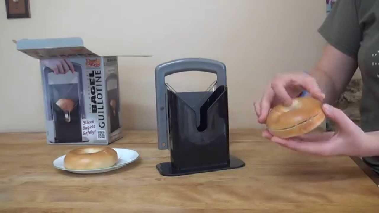 BAGEL SLICER GUILLOTINE Bagel Biter Hoan PRODUCT REVIEW 👈