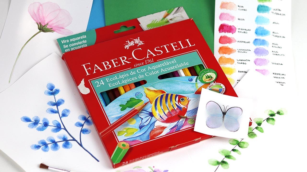 LÁPIS AQUARELÁVEL FABER CASTELL - RESENHA E DESENHOS (2022)