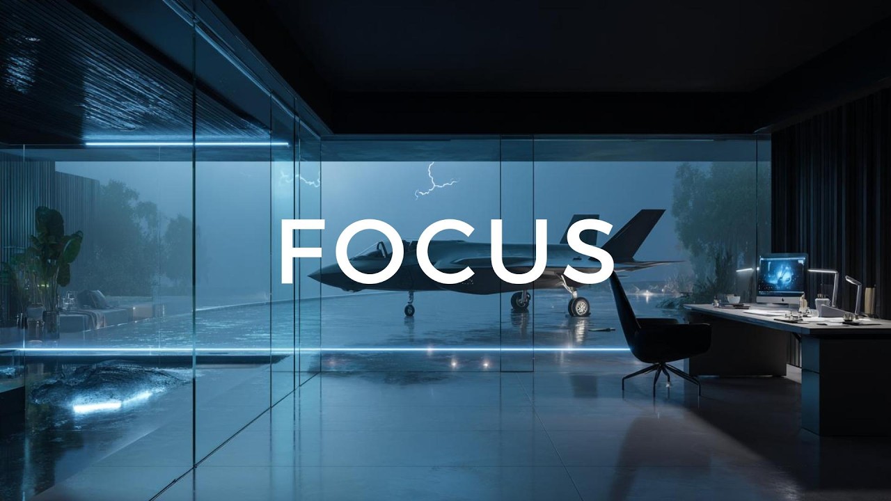 ※Brain Hack: Enter the Flow State Instantly 🏎️ Luxury Office Ambience with Supercar View