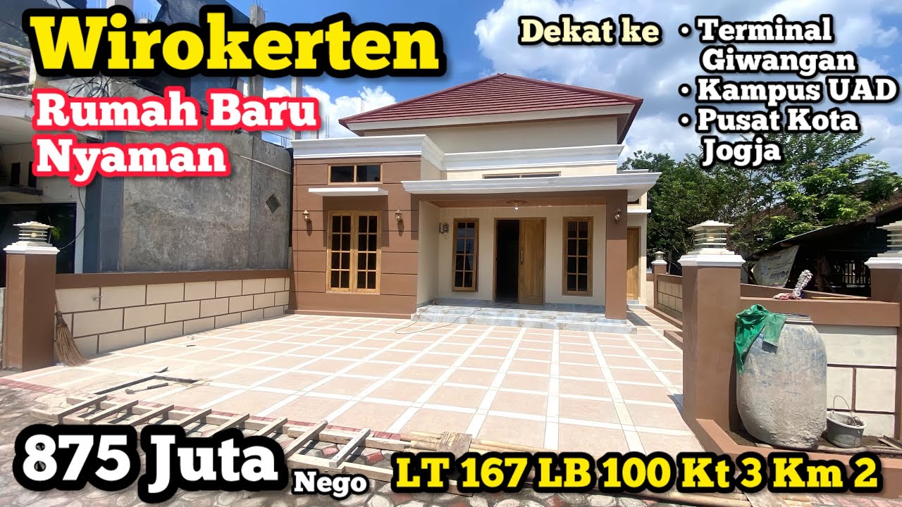 Rumah Baru 167m Di Wirokerten Banguntapan Bantul Yogyakarta 