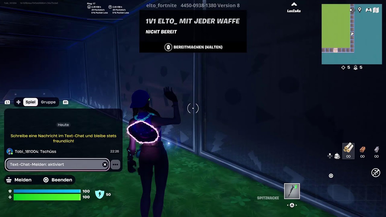 1V1 ELTO secret waffen einer wird geaddet