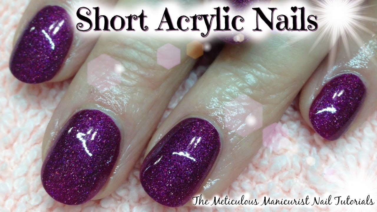 💅 Short Natural Acrylic Nails Tutorial for Beginners