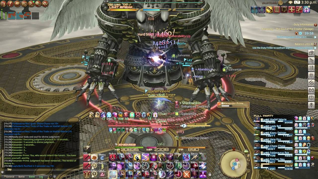 FFXIV - Alexander: The Creator (Savage) - Alexander Prime A12 DRK PoV