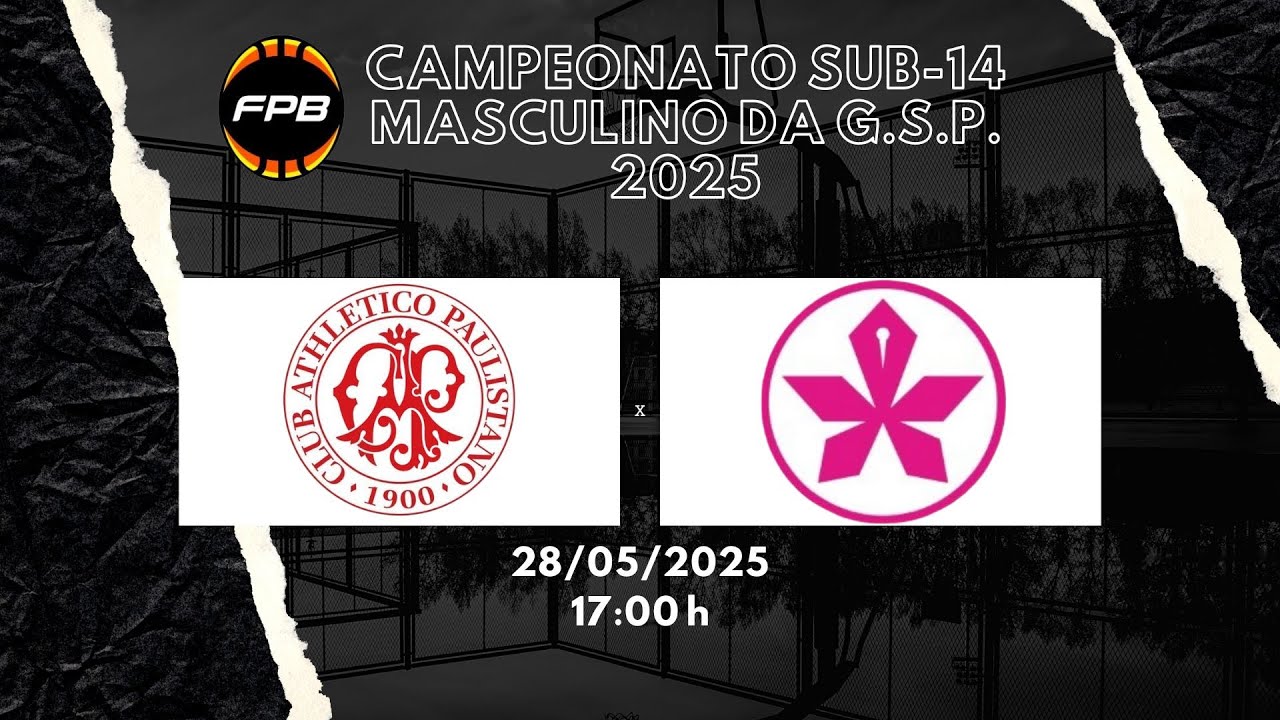 Basquete Sub14 - C.A. Paulistano x Paineiras do Morumby - 28/05/2025 - #aovivo