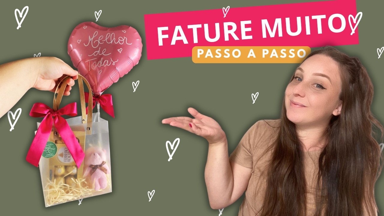 IDEIA DE PRESENTE LUCRATIVO| Passo a Passo - Fácil de fazer - Dia da Mulher 2026