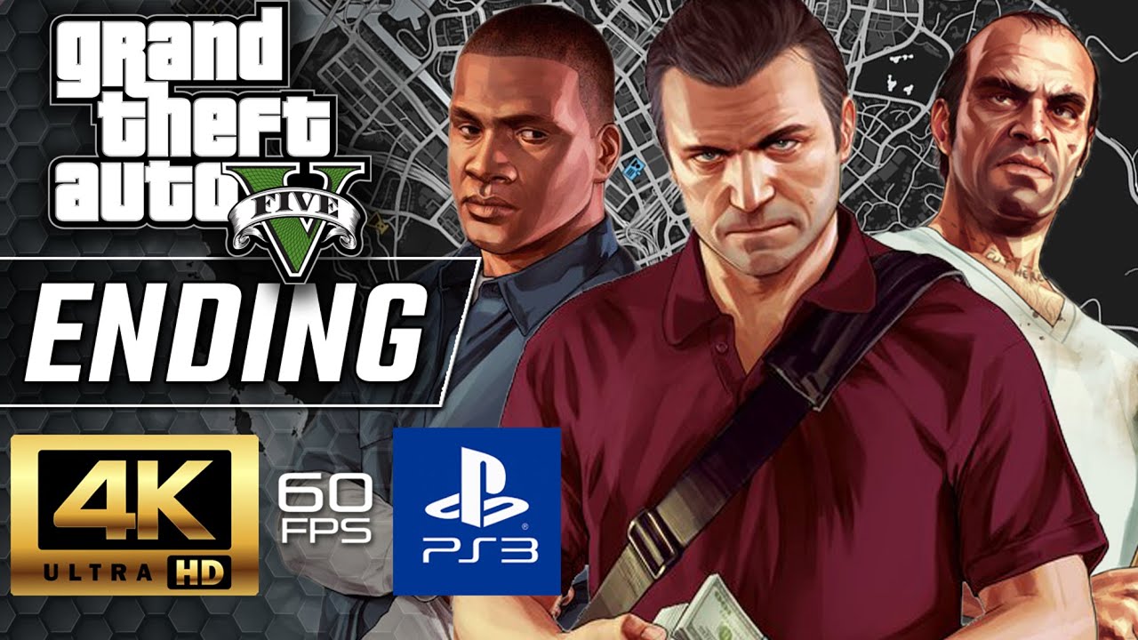 GTA 5 (PS3) Gameplay Walkthrough Part 8 ENDING [4K 60FPS] - No Commentary - Grand Theft Auto V