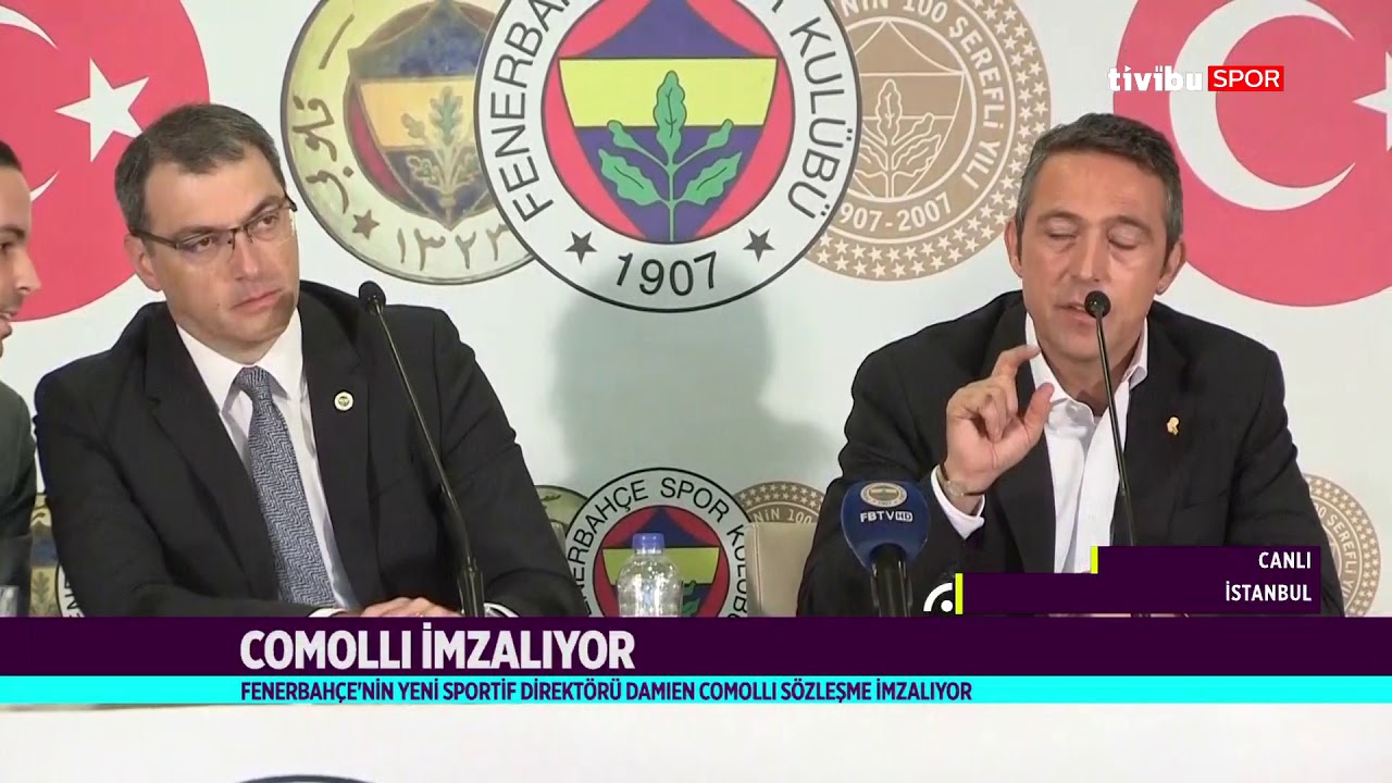 Fenerbah&ccedil;e Sportif Direkt&ouml;r&uuml; Damien Comolli'nin İmza T&ouml;reni
