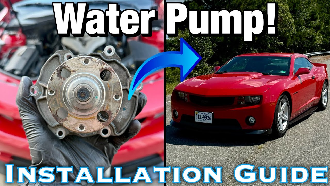 How to Install A Water Pump On A 2011 Camaro V6 (And Drive Belt Install) 