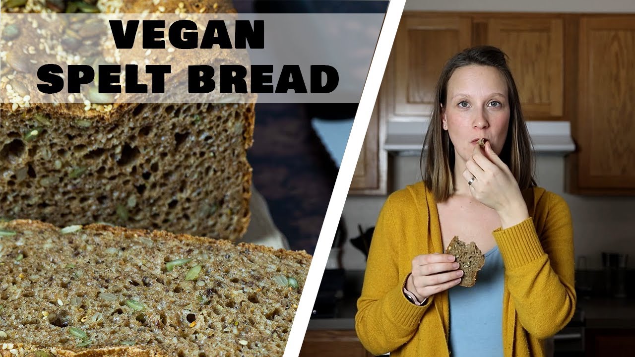 Spelt Bread Recipe with Seeds ( vegan, oil free, sugar free)