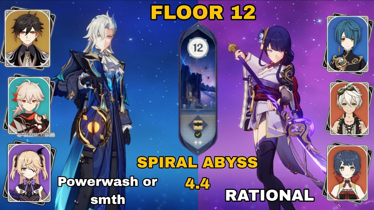 SPIRAL ABYSS 4.4 | F2P NEUVILLETTE TASER & Raiden National | Genshin Impact