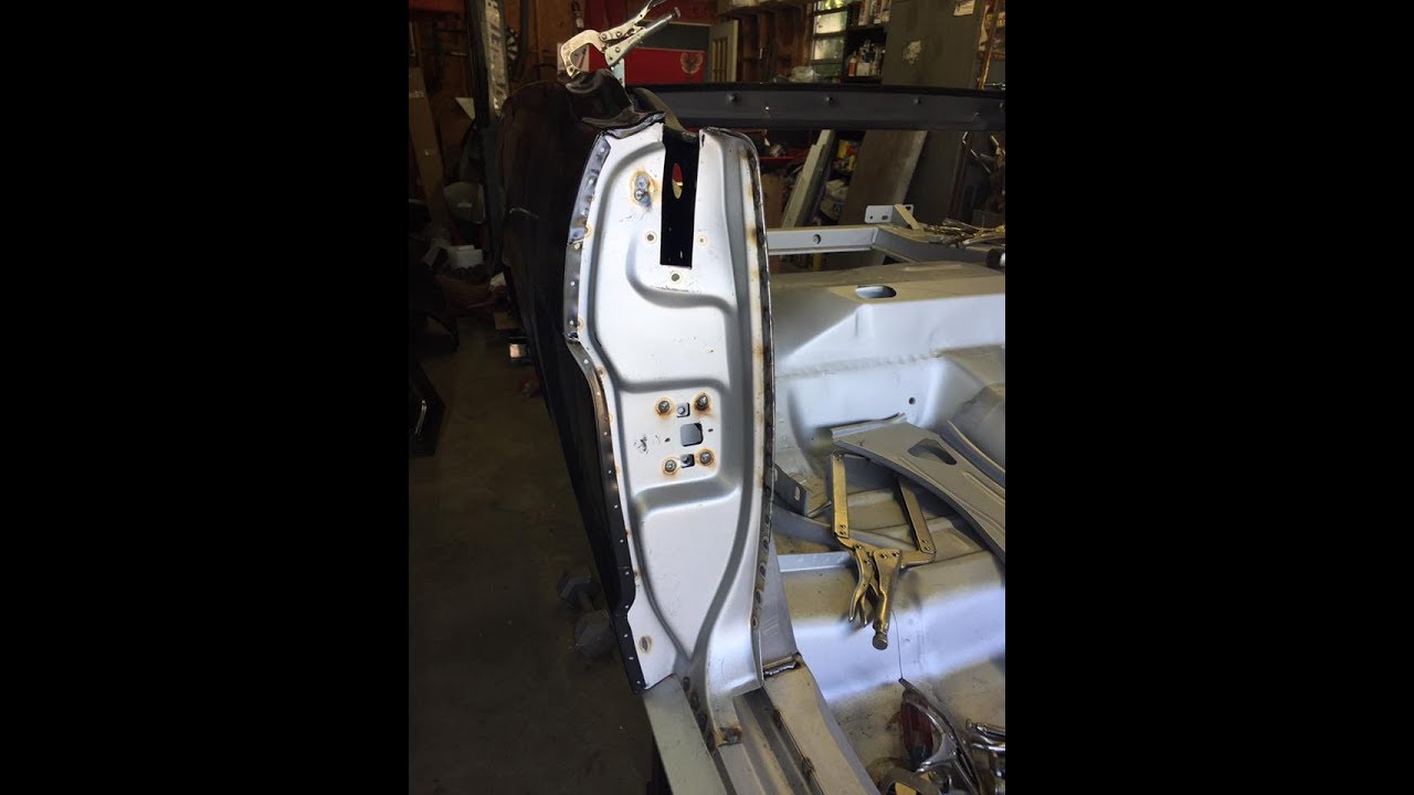 Mustang B pillar installation. Dynacorn. Brooklyn Pony part 7