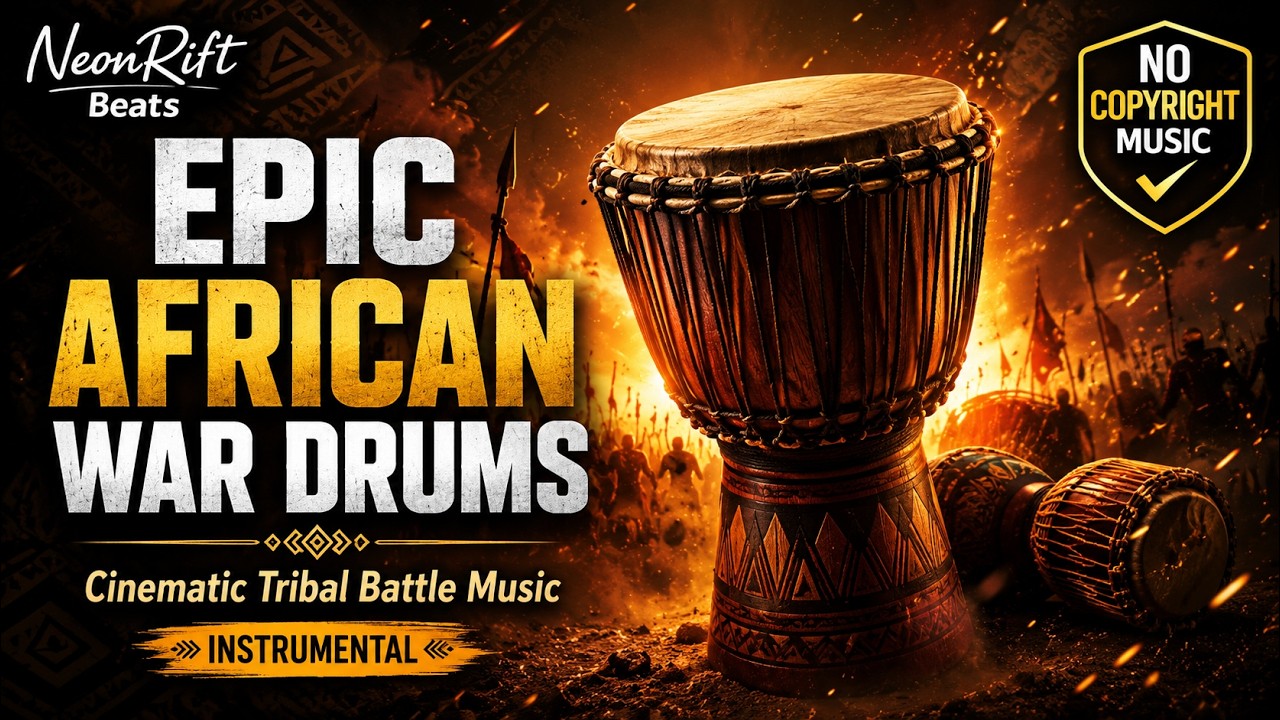 Epic African War Drums Instrumental | Cinematic Tribal Battle Music | No Copyright Music