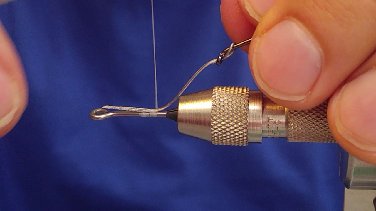 tying Intruder wire onto micro shanks - no glue