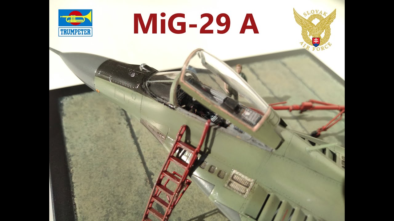 MiG-29A Fulcrum in 1/72 scale Trumpeter diorama (Slovak Air Force)
