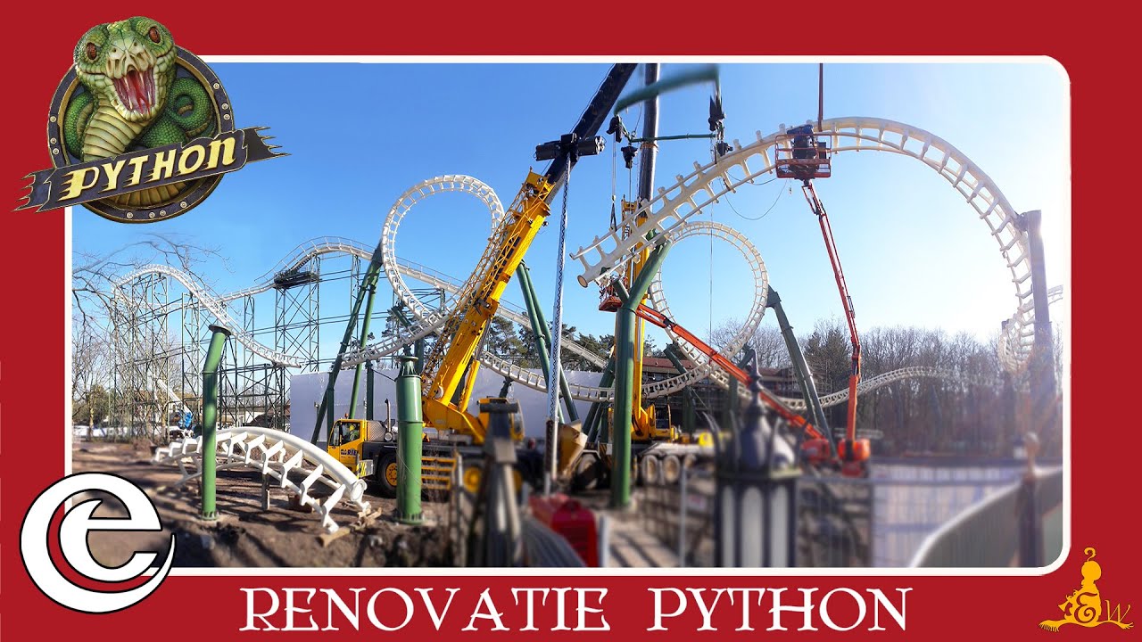 [#Efteling] Complete Renovatie: Python (Rollercoaster) -  2018