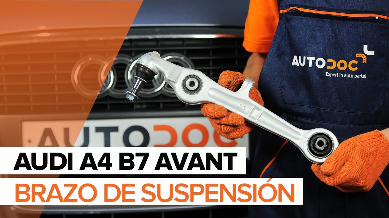Cómo cambiar brazo de suspensión inferior delantero en AUDI A4 B7 AVANT INSTRUCCIÓN | AUTODOC