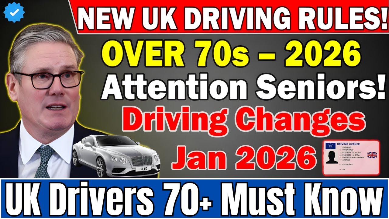 🚨 UK Driving Update 2026: New Rules Every Driver Over 70 Must Know