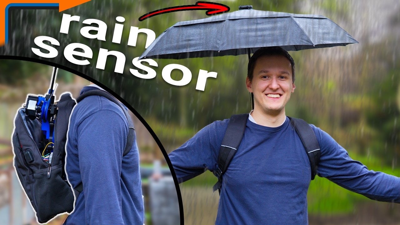 I built a rain sensing umbrella