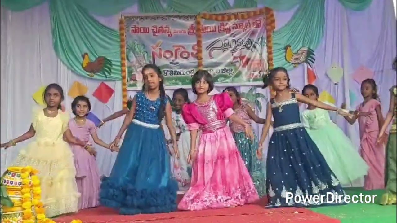 Sri Sai Krishna school #dance #pongal celebrations #school #kids dance#easy steps
